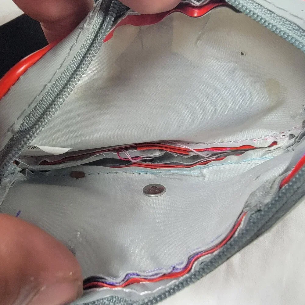 Vintage 1995 Mighty Morphin Power Rangers Waist Bag Gray Red Blue Black Ranger